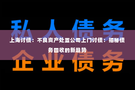 上海讨债：不良资产处置公司上门讨债：揭秘债务回收的新趋势