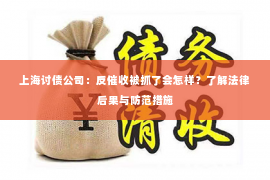 上海讨债公司：反催收被抓了会怎样？了解法律后果与防范措施