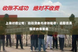 上海讨债公司：拍拍贷委托律师催收：逾期债务催收的新策略