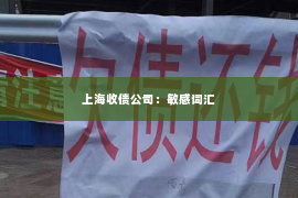 上海收债公司：敏感词汇