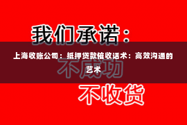 上海收账公司：抵押贷款催收话术：高效沟通的艺术
