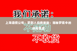 上海追债公司：梦别人向我要账：揭秘梦境中的财务焦虑