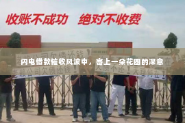 闪电借款催收风波中，寄上一朵花圈的深意