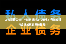 上海清债公司：**如何针对上门催收：有效应对与合法维权的策略指南**