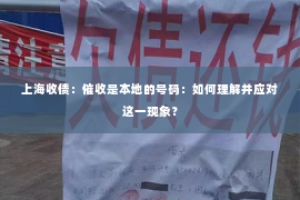 上海收债：催收是本地的号码：如何理解并应对这一现象？