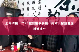 上海清债：**58金融催收手段：高效、合规的应对策略**