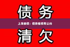 上海要债：债务催收有公约