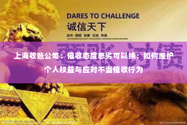 上海收账公司：催收态度恶劣可以换：如何维护个人权益与应对不当催收行为