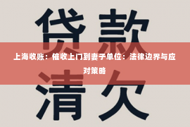 上海收账：催收上门到妻子单位：法律边界与应对策略