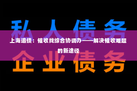 上海追债：催收找综合协调办——解决催收难题的新途径
