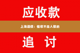 上海追债：催收不是人做的