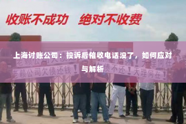 上海讨账公司：投诉后催收电话没了，如何应对与解析