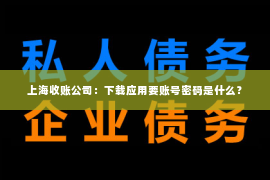上海收账公司：下载应用要账号密码是什么？