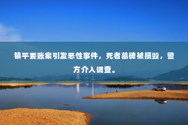 镇平要账案引发恶性事件，死者墓碑被损毁，警方介入调查。