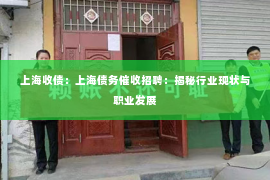 上海收债：上海债务催收招聘：揭秘行业现状与职业发展
