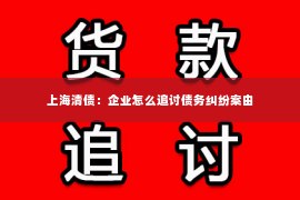 上海清债：企业怎么追讨债务纠纷案由