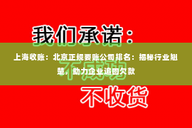 上海收账：北京正规要账公司排名：揭秘行业翘楚，助力企业追回欠款