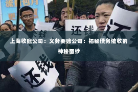 上海收账公司：义务要账公司：揭秘债务催收的神秘面纱