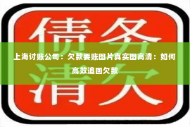 上海讨账公司：欠款要账图片真实图高清：如何高效追回欠款