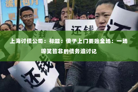 上海讨债公司：标题：傻子上门要账全场：一场啼笑皆非的债务追讨记