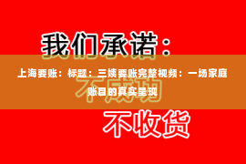 上海要账：标题：三姨要账完整视频：一场家庭账目的真实呈现