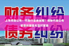 上海收账公司：代账行业要账难：揭秘代账公司面临的困境与应对策略
