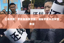 上海清债：梦见要账拿到钱：揭秘梦境中的财富象征