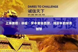 上海要债：标题：梦中要账回款，现实中的财务智慧
