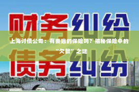 上海讨债公司：有要账的保险吗？揭秘保险中的“欠款”之谜