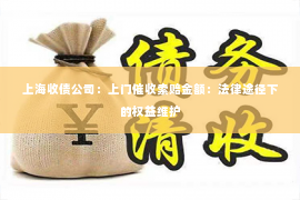 上海收债公司：上门催收索赔金额：法律途径下的权益维护