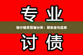 银行催收数据分析：新思路与应用