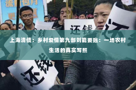 上海清债：乡村爱情第九部刘能要账：一场农村生活的真实写照