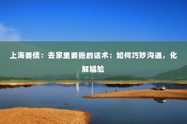 上海要债：去家里要账的话术：如何巧妙沟通，化解尴尬