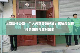 上海清债公司：个人欠款要账好难：揭秘欠款追讨的困境与应对策略