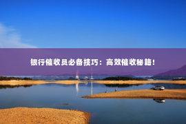 银行催收员必备技巧：高效催收秘籍！