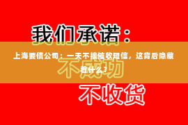 上海要债公司：一天不接催收短信，这背后隐藏着什么？