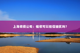上海收债公司：催收可以短信骚扰吗？