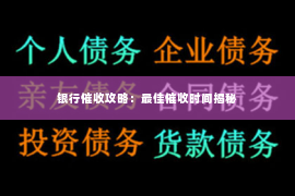 银行催收攻略：最佳催收时间揭秘