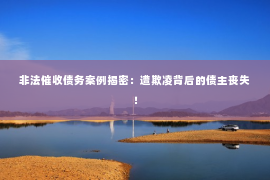 非法催收债务案例揭密：遭欺凌背后的债主丧失！
