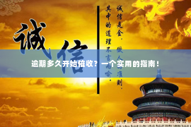 逾期多久开始催收？一个实用的指南！