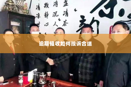 逾期催收如何投诉合适