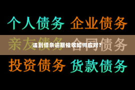 遇到借条逾期催收如何应对？