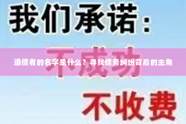 追债者的名字是什么？寻找债务纠纷背后的主角