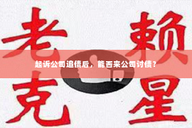 起诉公司追债后，能否来公司讨债？