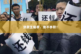 贷款王催收，绝不手软！