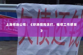 上海收账公司：《职场摸爬滚打，催收工作感受》