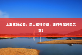 上海收账公司：昆山律师咨询：如何有效讨回欠款？