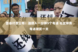 岱岳讨数公司：追债人一分钟5个电话 社区服务电话被扰一天