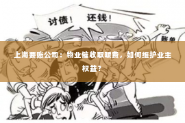 上海要账公司：物业催收取暖费，如何维护业主权益？