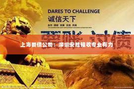 上海要债公司：深圳安胜催收专业有力